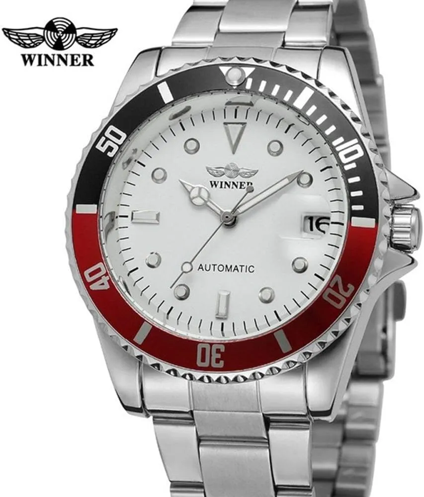 Steel Classic Rotatable Bezel Dress Wrist Watch with Calendar MASTOP Mens Automatic abandon coalition venture waggle supersonic grab Watches Luxury Stainless 