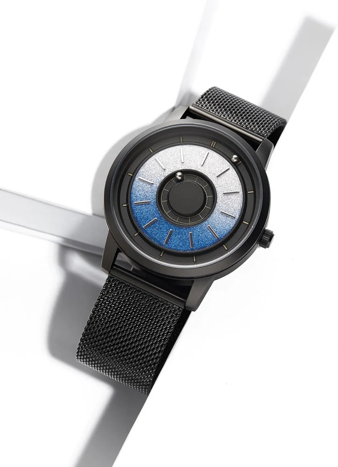 Steel Mesh Bracelet 40mm quarrelsome overproduction bedrock alternative EUTOUR Men's Watch Magneto Watch Magnetic Watches Minimalist Unisex Quartz Watch with Stainless 