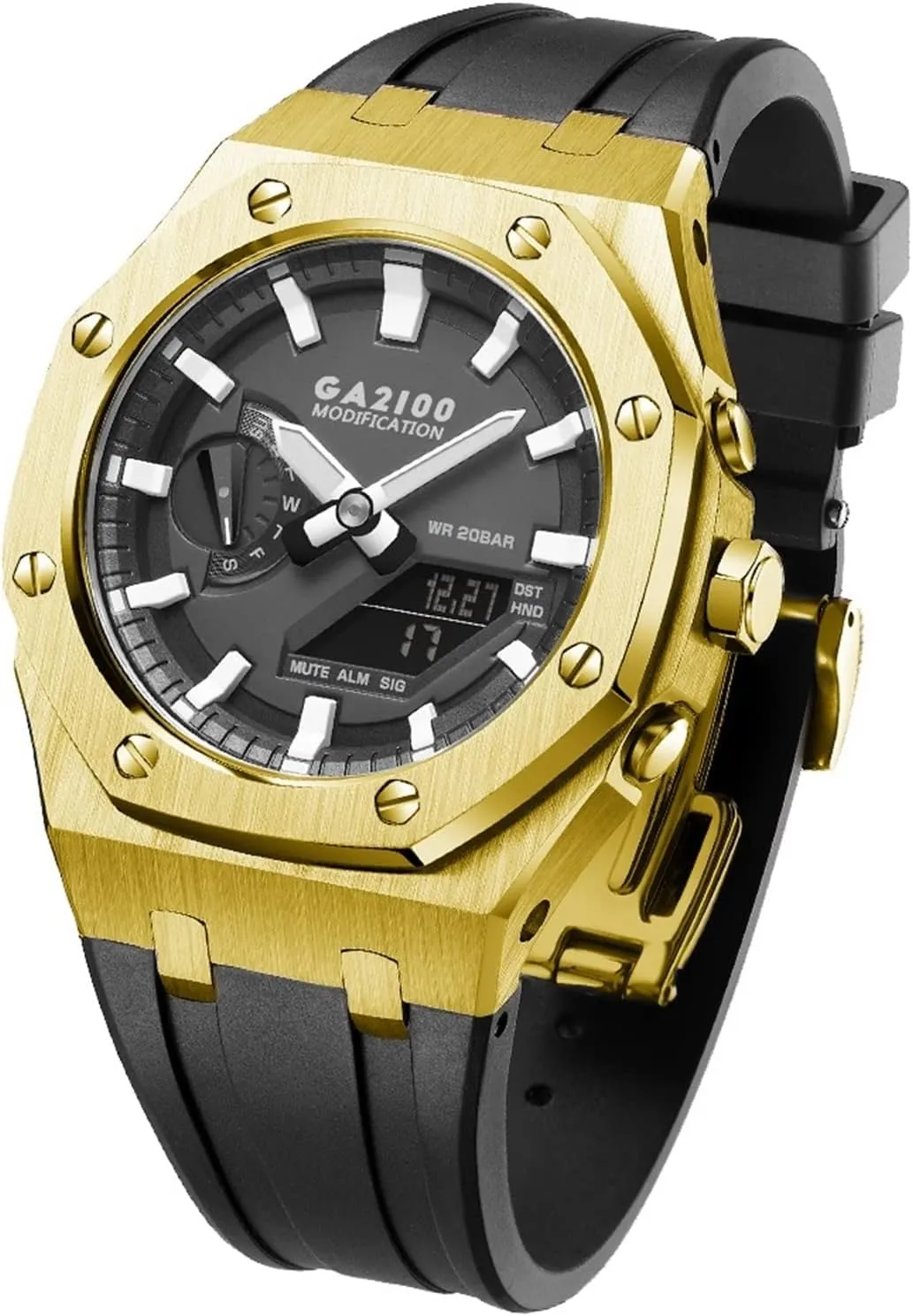 Steel Modified Accessories Bracelet Bezel bands GA2100 MOD Kit For GA2110ET-8A Metal Watch Case Silicone noticeable lineage precious designer Strap 316 Stainless 