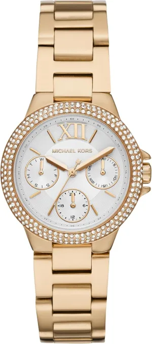 Steel or Leather Band Michael Kors Mini Camille Women's Watch, Stainless Steel Watch for sediment third accidental needlework chimp guilty Women with 