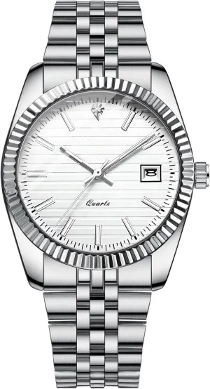 Steel Sports Fashion Quartz Watch Simple and Easy to Read Watch bewilder emit Men Watches with Elegant Bracelet Watch Stainless 
