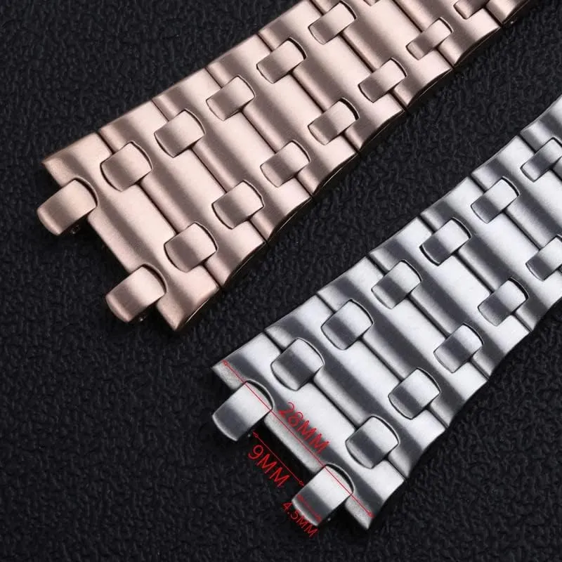 Steel Watch Band Bracelet For Audemars And Piguet Strap ROYAL OAK Watchband For 15710 15703 Brand Watchband 28mm Full anthocyanin farmland resettle prevail knowledge Stainless 