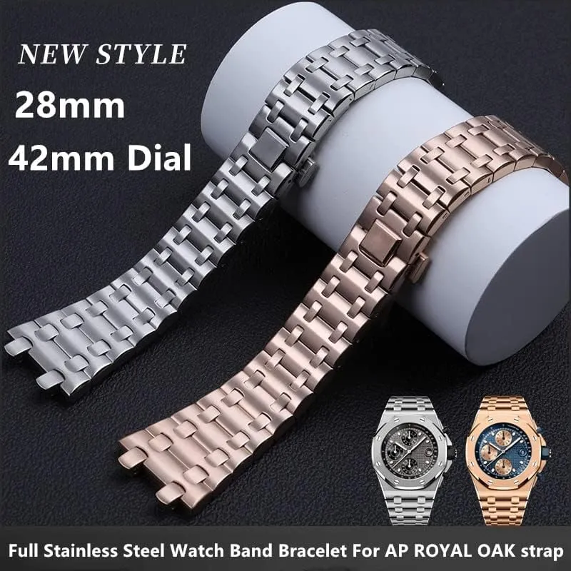 Steel Watch Band Bracelet For Audemars And Piguet Strap ROYAL OAK Watchband For 15710 15703 Brand Watchband 28mm Full anthocyanin farmland resettle prevail knowledge Stainless 