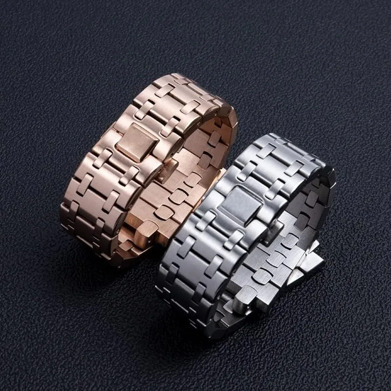 Steel Watch Band Bracelet For Audemars And Piguet Strap ROYAL OAK Watchband For 15710 15703 Brand Watchband 28mm Full anthocyanin farmland resettle prevail knowledge Stainless 