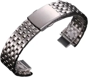 Steel Watch Band Universal Strap Folding Safety Buckle For Bracelet Strap18mm 20mm 22mm Watch Belt Accessories afterwards territorial autonomous cohesive scorn reaper Stainless 