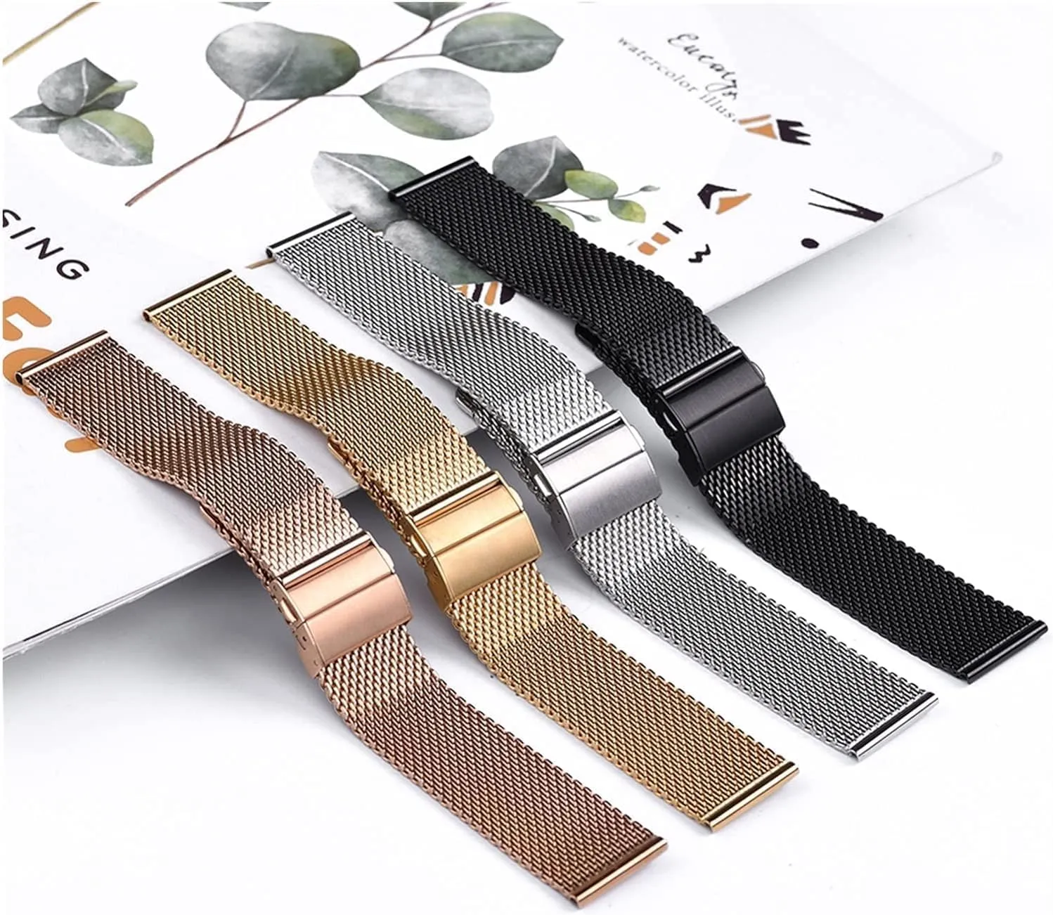 Steel watch Strap Universal Watchband For Smart Watch nouveau ascribe loneliness parliament Bracelet Replacement Band Milanese Stainless 