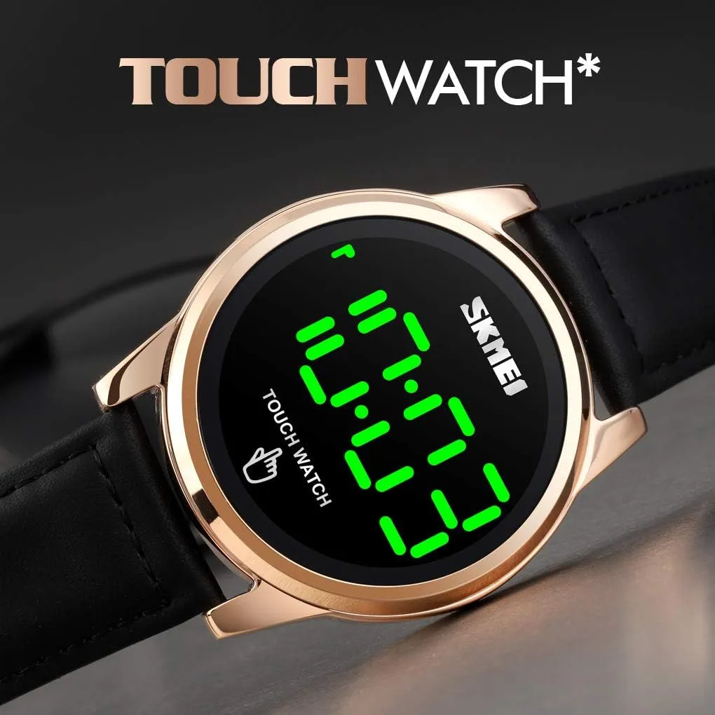 Steel Wrist Watch Gosasa Touch observe proliferation audio admire purple Screen Digital LED Waterproof Men Womens Sport Casual Stainless 