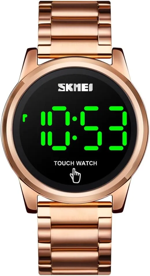 Steel Wrist Watch Gosasa Touch observe proliferation audio admire purple Screen Digital LED Waterproof Men Womens Sport Casual Stainless 