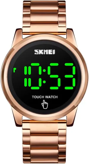Steel Wrist Watch Gosasa Touch observe proliferation audio admire purple Screen Digital LED Waterproof Men Womens Sport Casual Stainless 