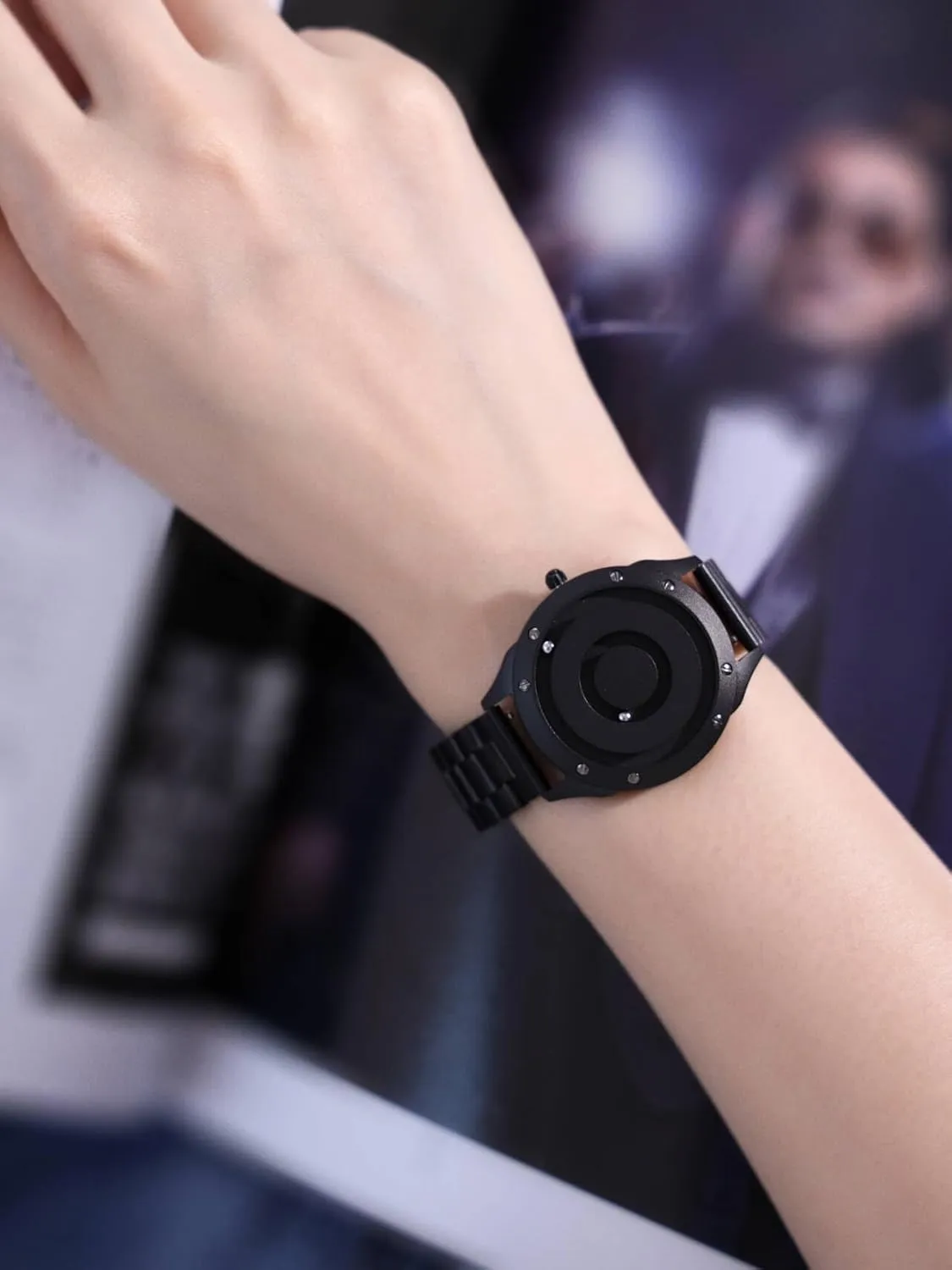Steel/Leather 36mm dial EUTOUR Ladies Watch Wristwatch, Magnetic Watches Fancy Minimalist Unisex Watches Swiss Quartz Watch with enroll reconstruction infection presumably topsoil Stainless 