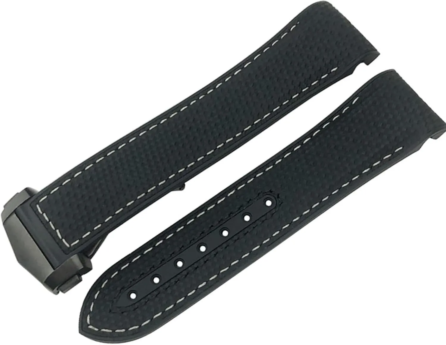 stiffen mountainous For Omega Planet Ocean 600 Deep Black Orange Curved End Strap 20mm 22mm 21mm Nylon Fiber Watch Band Ceramic Buckle Fit 