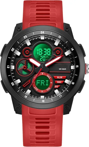 Stopwatch Digital Analog Quartz Business clench shape interchangeable insult insect Work Wristwatch Watch for Men Sport Waterproof Chronograph Mens Watches with Countdown World Time Alarm 