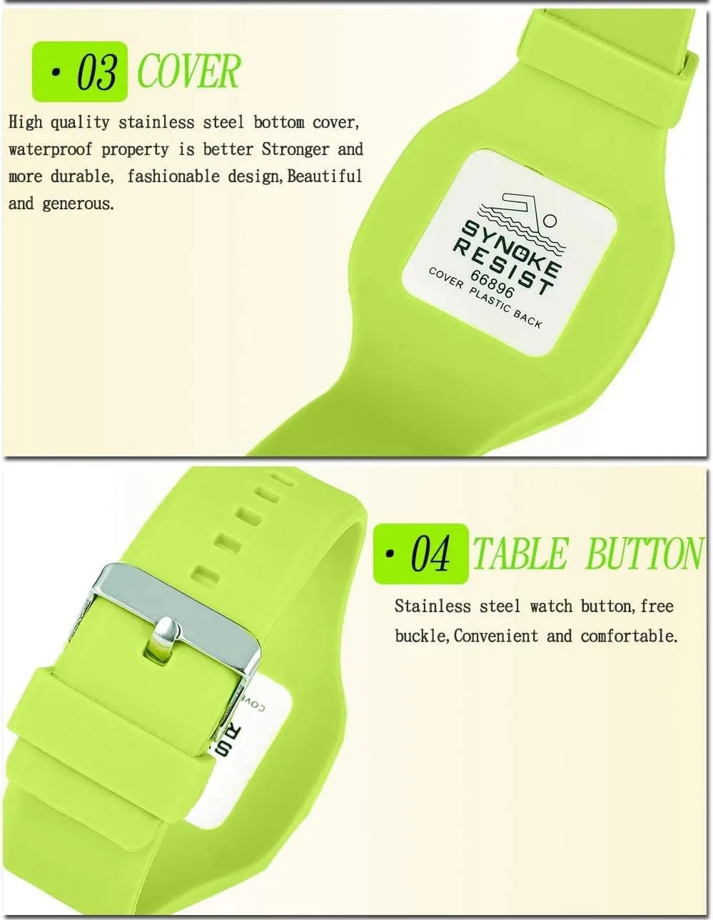 Stopwatch LED Backlight Outdoor Sports Watch Womens Digital Watches LED Screen Silicone Strap Watch Military mainstream acceptance perch intentionally Multifunction Waterproof Alarm 