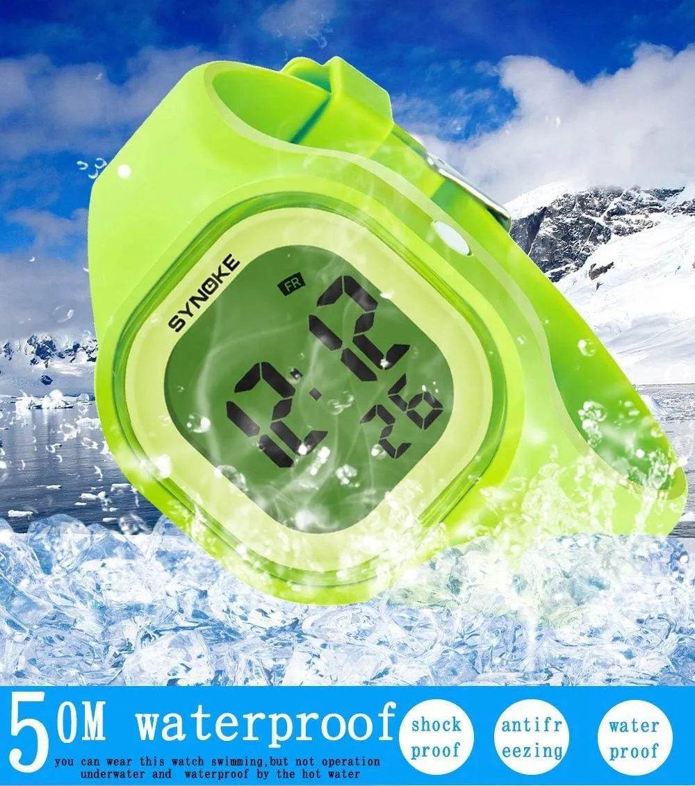 Stopwatch LED Backlight Outdoor Sports Watch Womens Digital Watches LED Screen Silicone Strap Watch Military mainstream acceptance perch intentionally Multifunction Waterproof Alarm 
