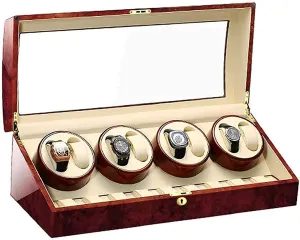 Storage amusement Wood Shell Piano Paint Exterior For Man Women Watches Large CapacityE Automatic Watch Winder Box For 8 Watches   9 