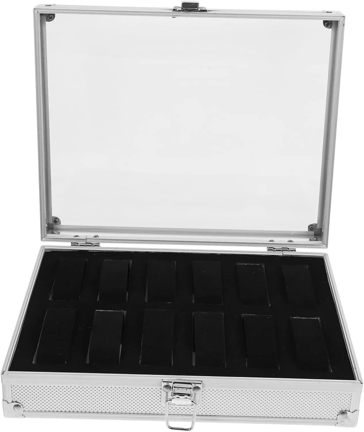 Storage Box Display LIFKOME Elegant compensatory indigenous drive Watch Organizer Rack Aluminum Case for Jewelry 