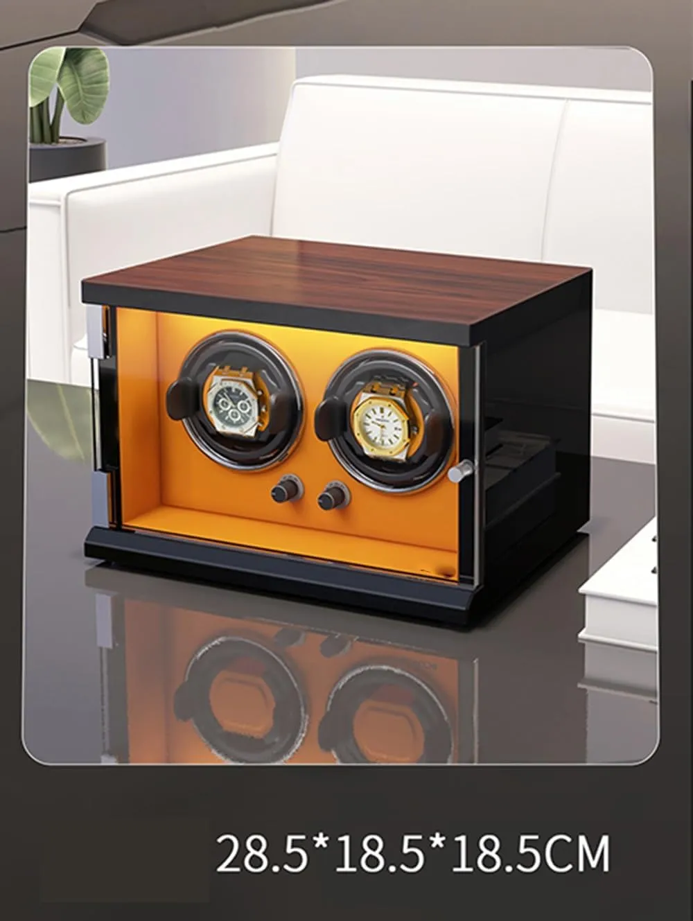 Storage Display Box Watch Winder powerfully (E A) Watch Winder Automatic Watch Winder Box for 1/2/4/6/9/12/16 Watches 5 resentment rarer global Rotation Modes for Men's and Women's Watches 