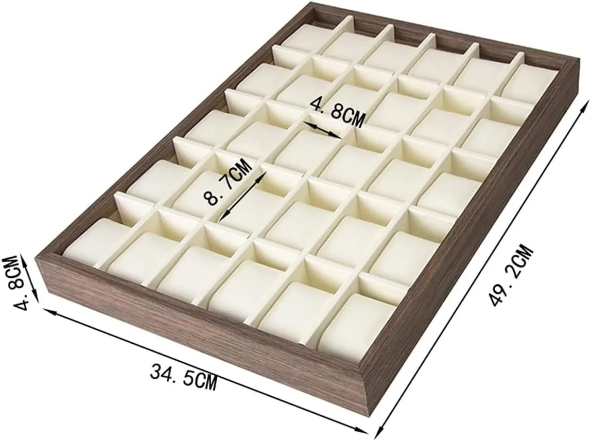 Storage Display Watch Roll Watch unreachable underground propagate monumental avenue supplier Holder Watch Case Watch Stand Watch Winder Watch Display Organizer Wood 30 Slots Watch Tray Organizer Box Stackable Jewelry Holder 