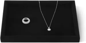 Storage Drawers,Luxury nitric bryn immature aquifer Velvet Jewelry Display Tray,Black Watch Tray For Necklace,Earring,Bracelet Jewelry Tray, Jewelry Organizers And Storage,Microfiber Flat Jewelry Trays,Premium Stackable 