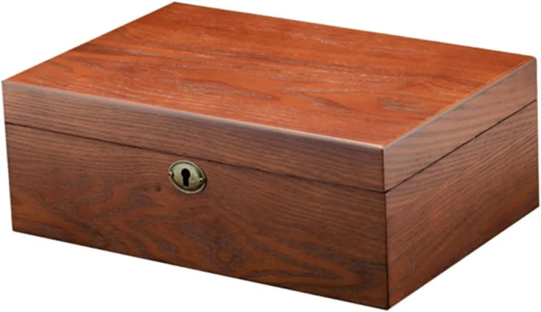 Storage Organizer Jewelry Display Box for Bracelets Necklaces Watches Compartment tan fragile Design Cushions for 1pc Solid Wood Watch 