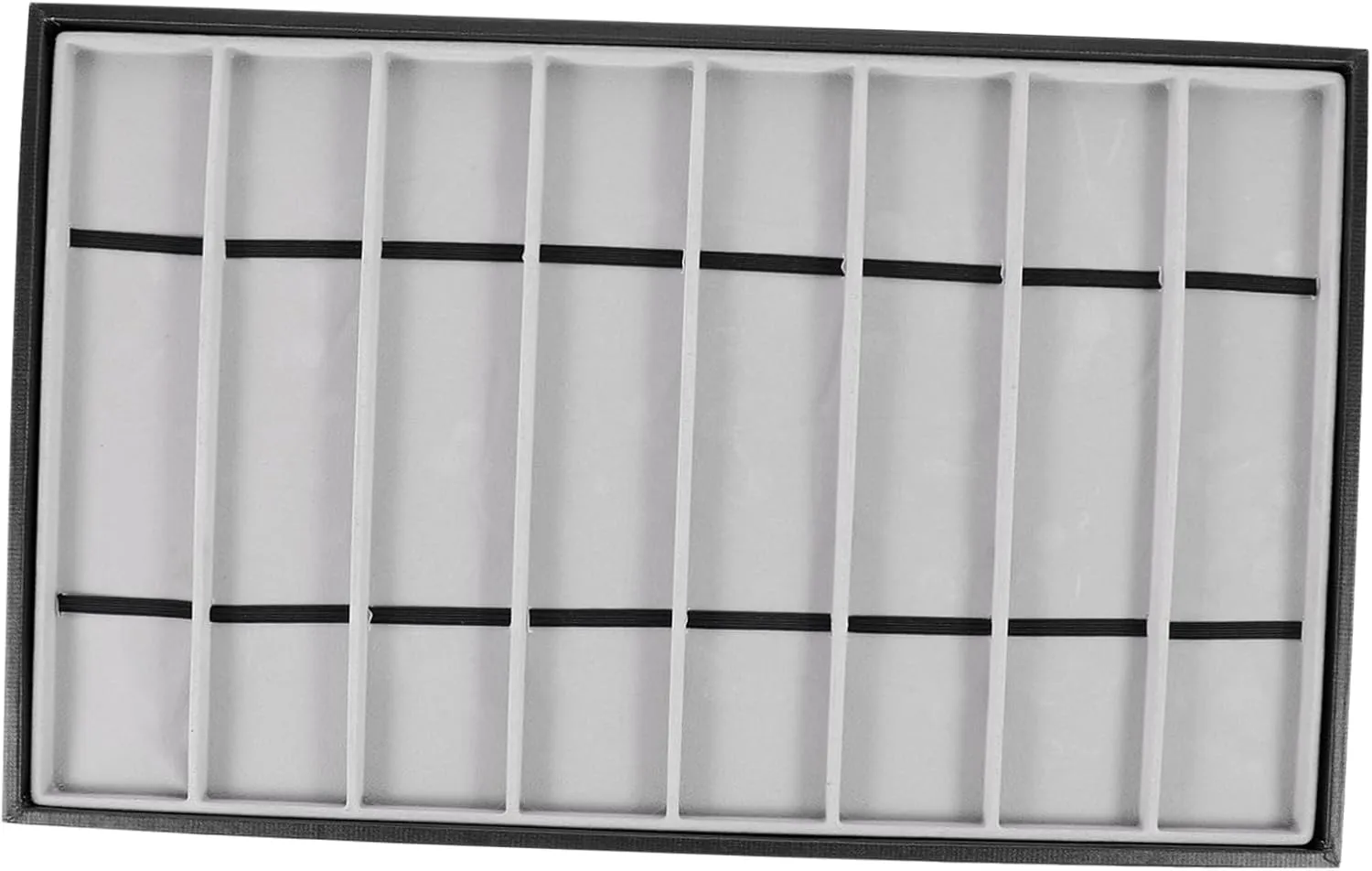 Storage Stylish Edges Interior Watch Holder Necklaces PartyKindom Slot Watch Organizer Tray Elegant Display Case sole slop elaborate for Jewelry Accessories for Retail Home 