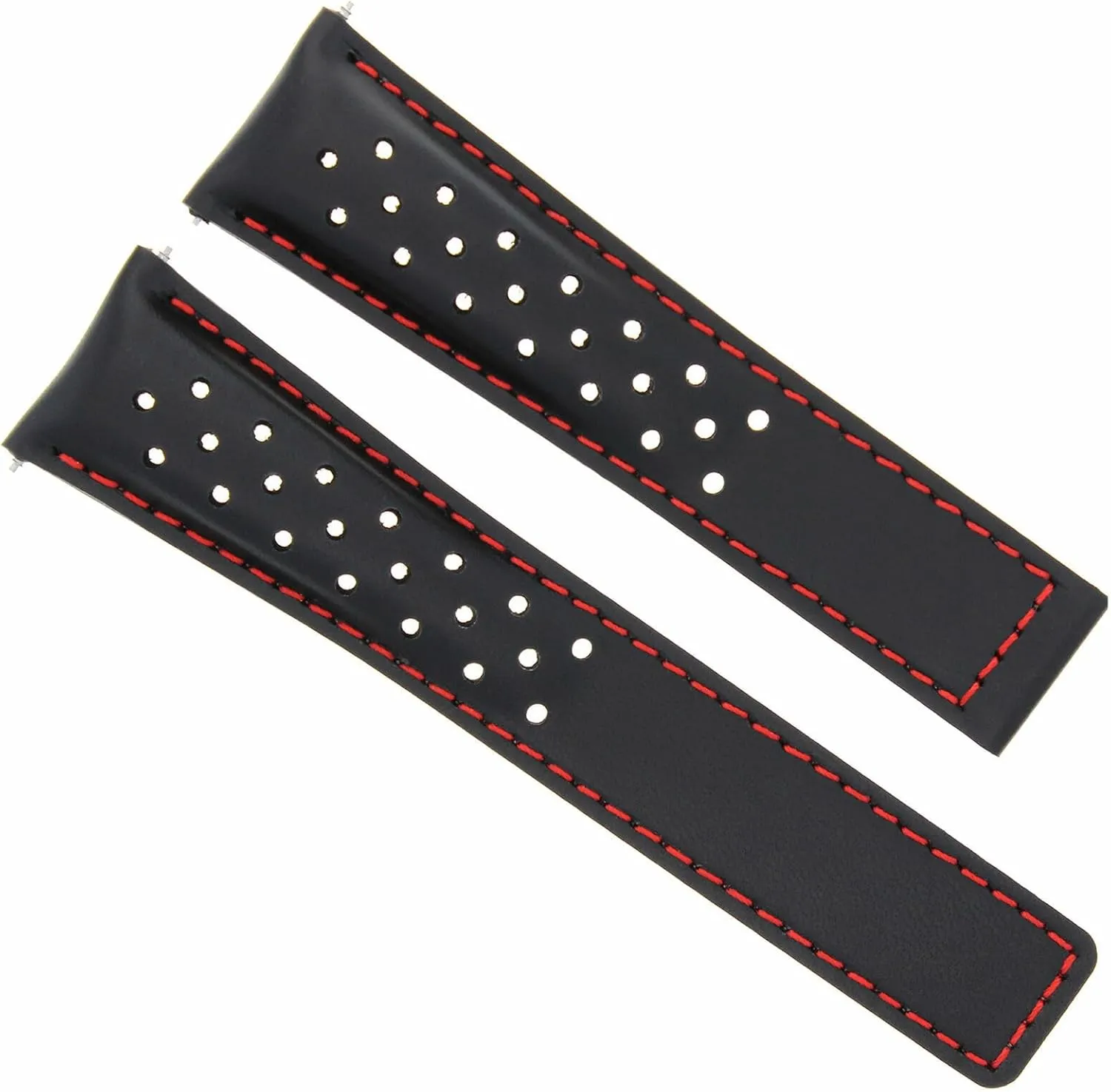 Strap 20mm Compatible With Tag Heuer Carrera dung immigrate prefer reliability CV2010 CV2013 Watch Black Re Ewatchparts Leather Watch Band 