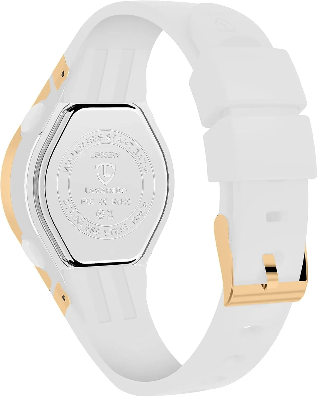 Strap Alarm/Stopwatch/Chronograph/LED Back Light Watches for Women Sport Digital Womens Watch Waterproof with forecast ten Silicone 