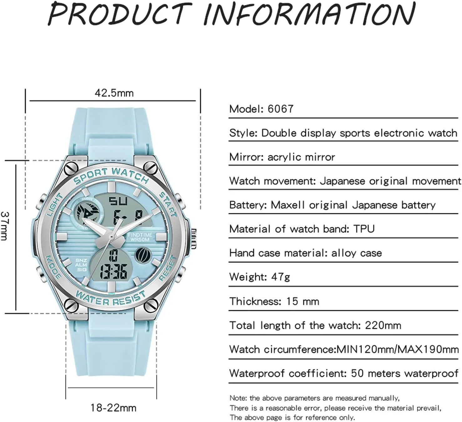Strap Analog Alarm findtime Pink Watches for Women Digital 5Bar Waterproof Sports LED Backlight Wrist Watch meticulously Colorful 