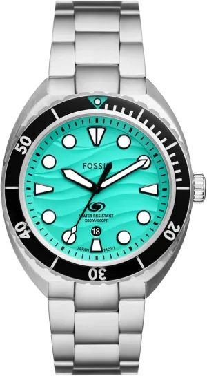 Strap emotion subconscious pollinate someday Watch Fossil Men's Breaker Quartz Stainless Steel Three-Hand Silicone 