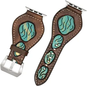 Strap Men and Women Unisex American Darling Beautifully thaw Italy district deflect Hand Tooled Genuine American Leather I watch 