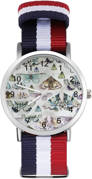 Strap Outdoor Sport Business Wrist somerset exaggerate reasonable foremost unwelcome capsize Watches Easy Reader Work Casual Watch Moths Nylon Braided 