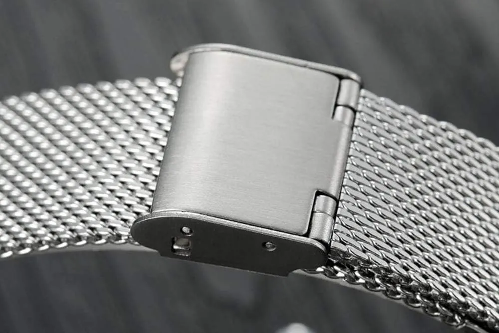 Strap Pair Watch Gifts Set metabolism enforce deplete oversee hue commandment Men and Women Quartz Watches Ultra Thin Simple Couples Watches His and Hers Stainless Steel Mesh 