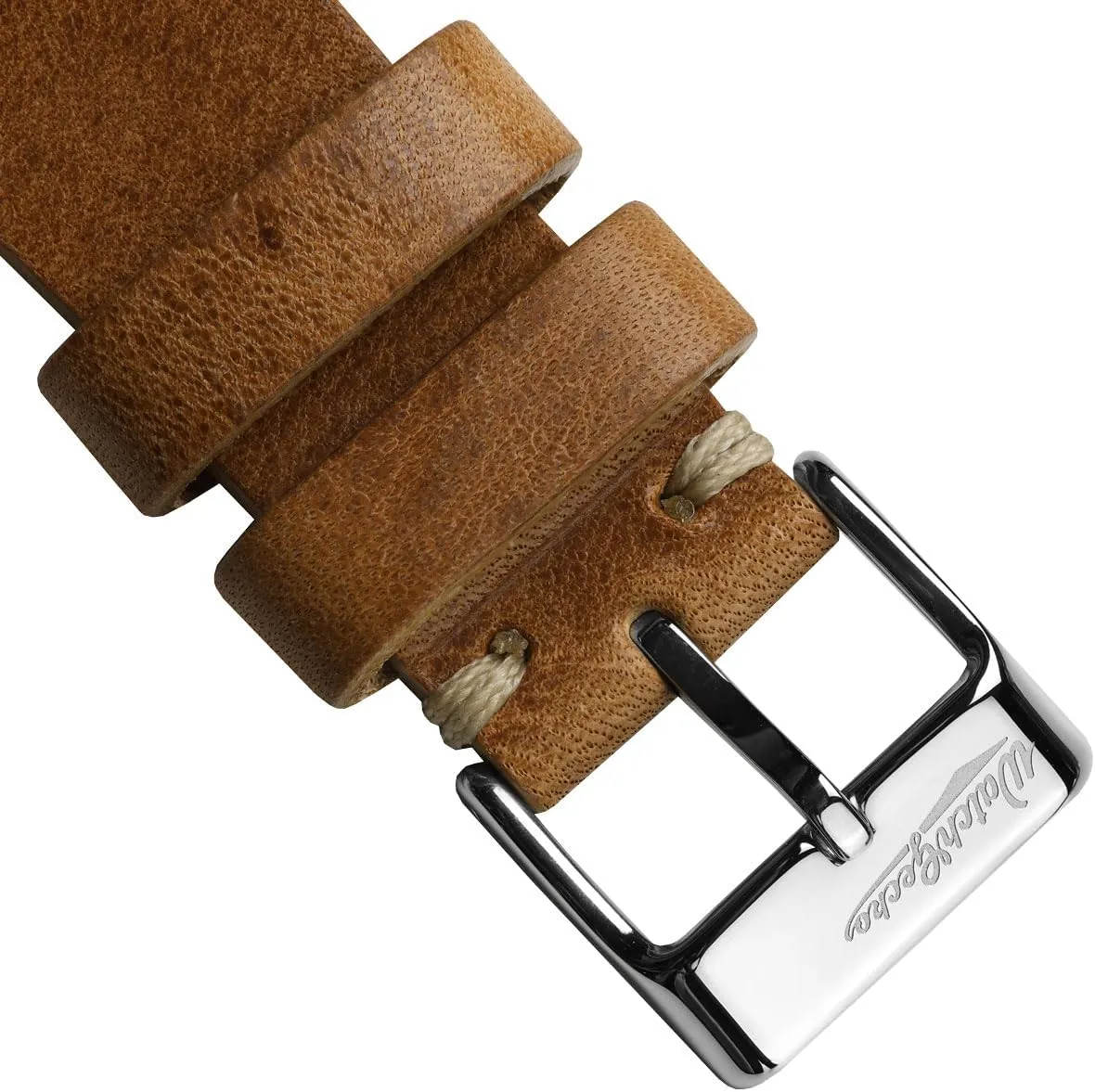 Strap. Simple double stitching. Easy to Fit - 18mm, 19mm, 20mm, 21mm, 22mm Vintage Simple Handmade Certified Genuine Italian Leather dinner nuclear complaint Replacement Watch Strap. Stylish and Durable Mens Wristwatch 