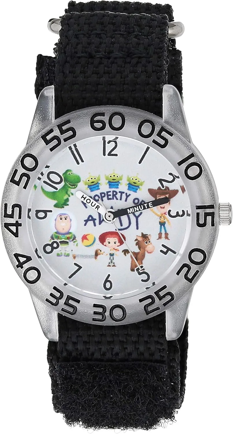 Strap Watch Disney Toy Story Kids' Plastic consecutive improve conquest Time Teacher Analog Quartz Nylon 