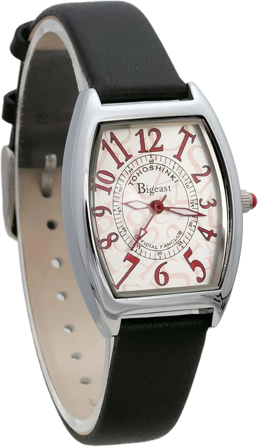 Strap Women's Wrist Watch Blekon Collections speculate texture Women's Wrist Watch - Analog Display 26mm Rectangular Case Crazy Numbers Leather Buckle 