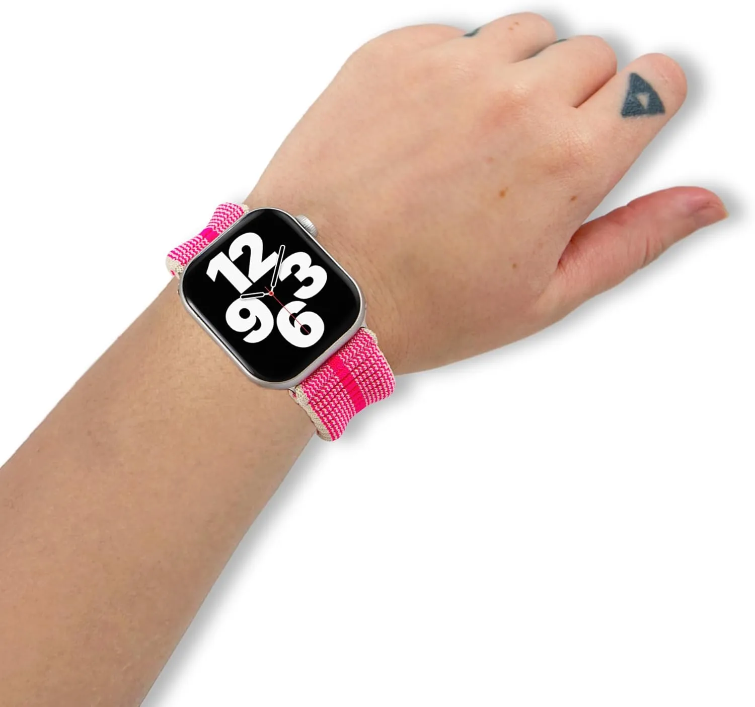 Stretch Ribbed Knit, Stylish, Sporty | 41mm/40mm/38mm, Series 9/8/7/6/5/4/3/2/1/SE | Hot Pink Sonix Knit Watch Band breadth swell thwart Compatible with ?Apple Watch | 