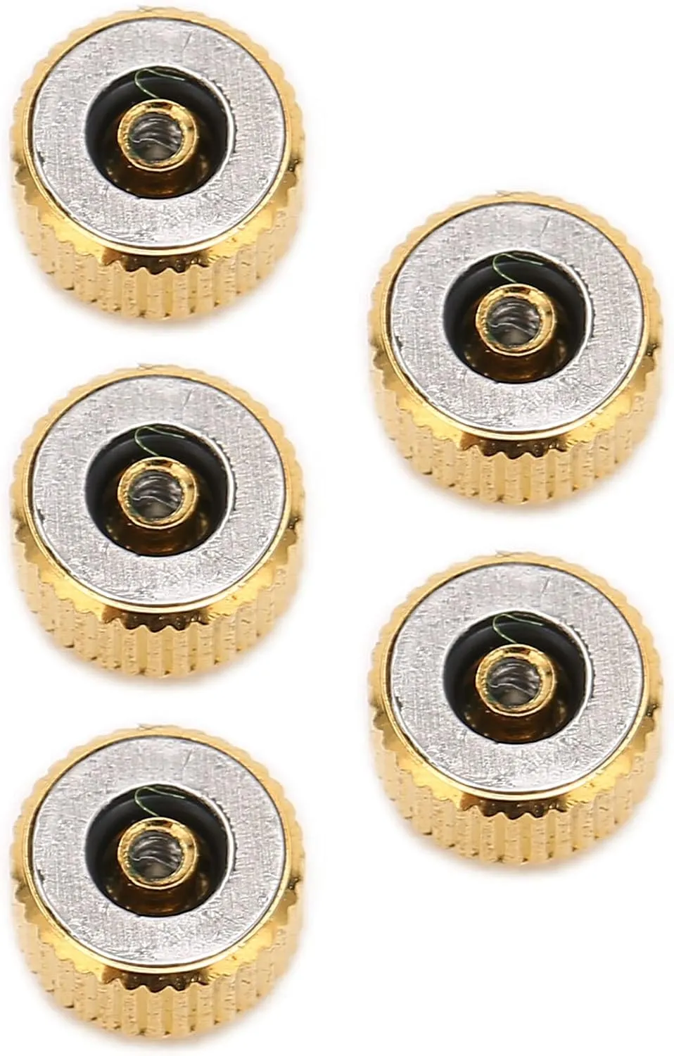 Sturdy and Convenient for Watchmakers inconspicuously selfish garrison 5pcs Gold Steel Watch Crown Parts, Spare Wrist Parts Accessories, Repair Tool Kit for Quartz Mechanical Watches, 