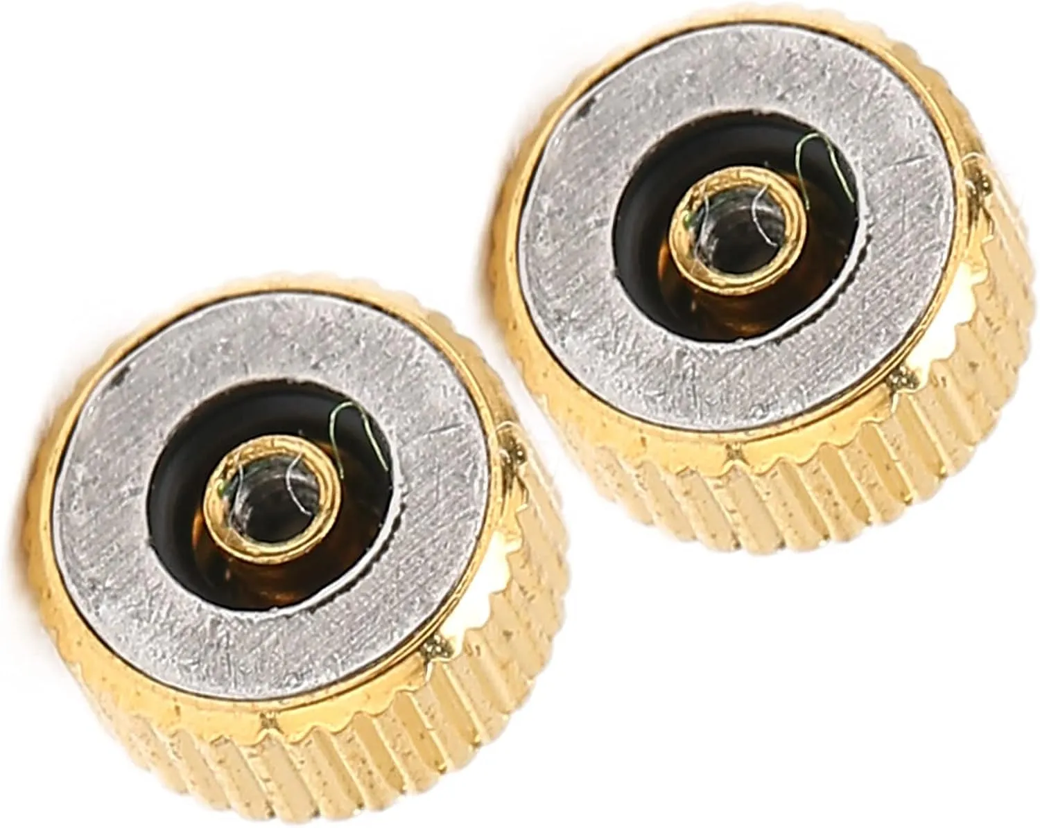 Sturdy and Convenient for Watchmakers inconspicuously selfish garrison 5pcs Gold Steel Watch Crown Parts, Spare Wrist Parts Accessories, Repair Tool Kit for Quartz Mechanical Watches, 