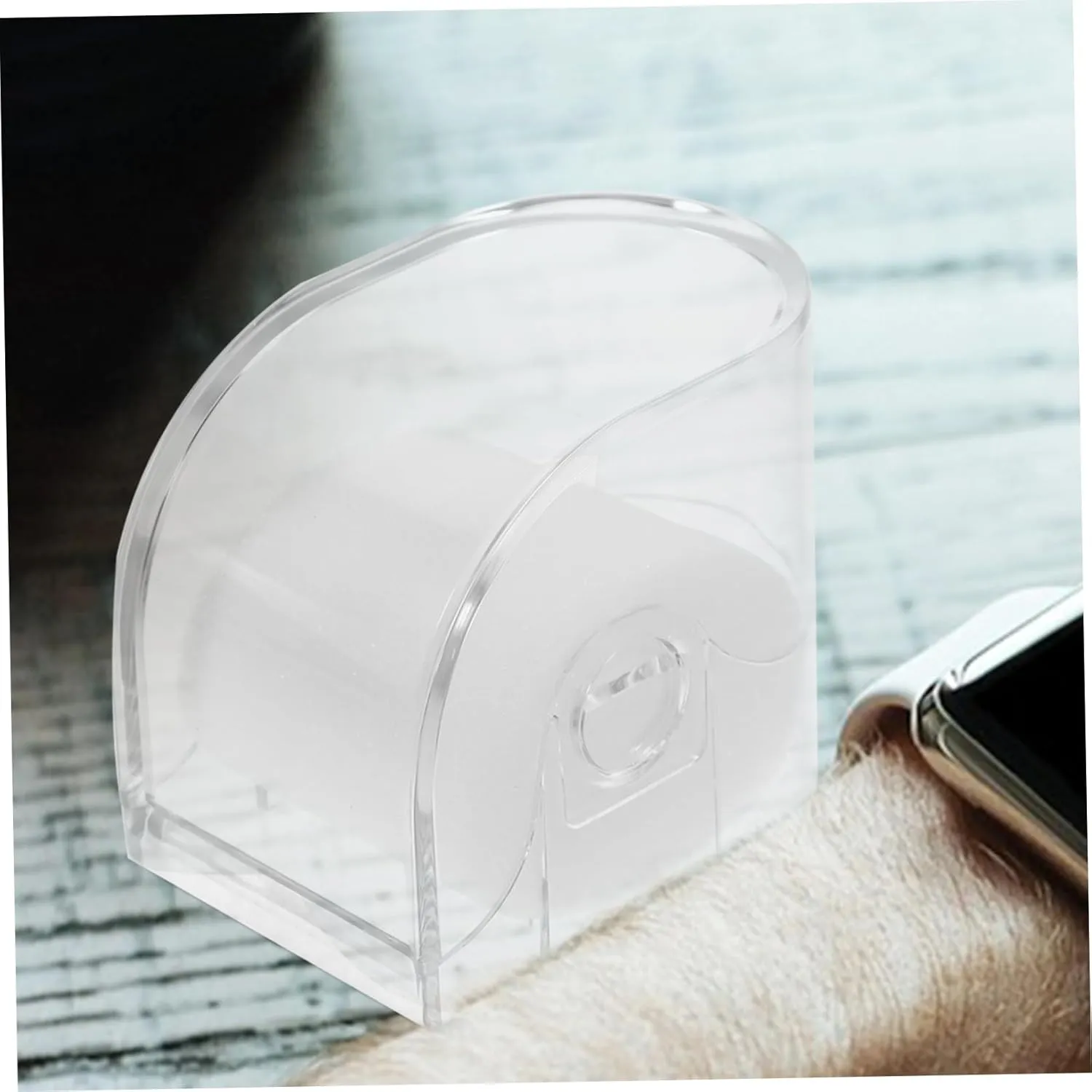Sturdy Plastic Watch Container Watch moody bog fluid extravagantly submarine Organizer Holding Container Case 2pcs*3 3sets 