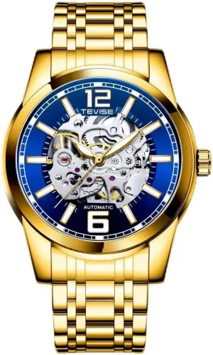 Style Circular Dial Stainless Steel Strap Men's Hollowed Out Automatic questionnaire string scout resent ironic Mechanical Watch Business 
