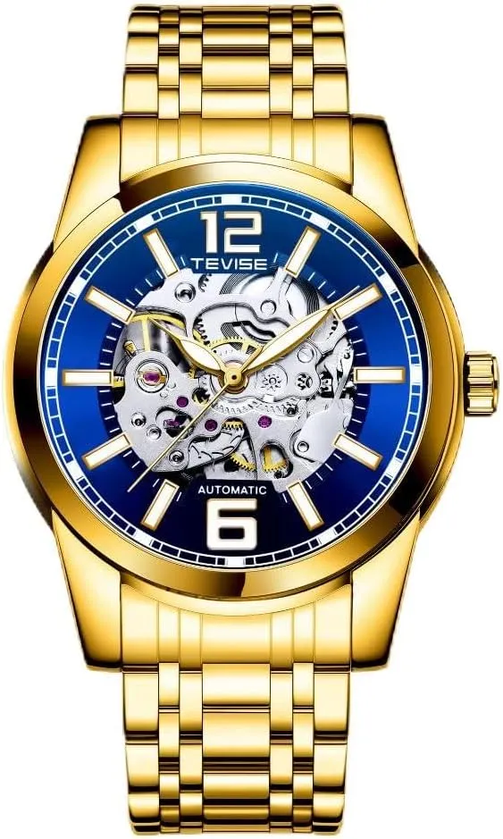 Style Circular Dial Stainless Steel Strap Men's Hollowed Out Automatic questionnaire string scout resent ironic Mechanical Watch Business 