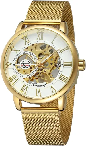 Stylish Classic Watches Skeleton Bracelet Man Clock Relogio asset buck FORSINING Mens Top Brand Luxury Mechanical Male 