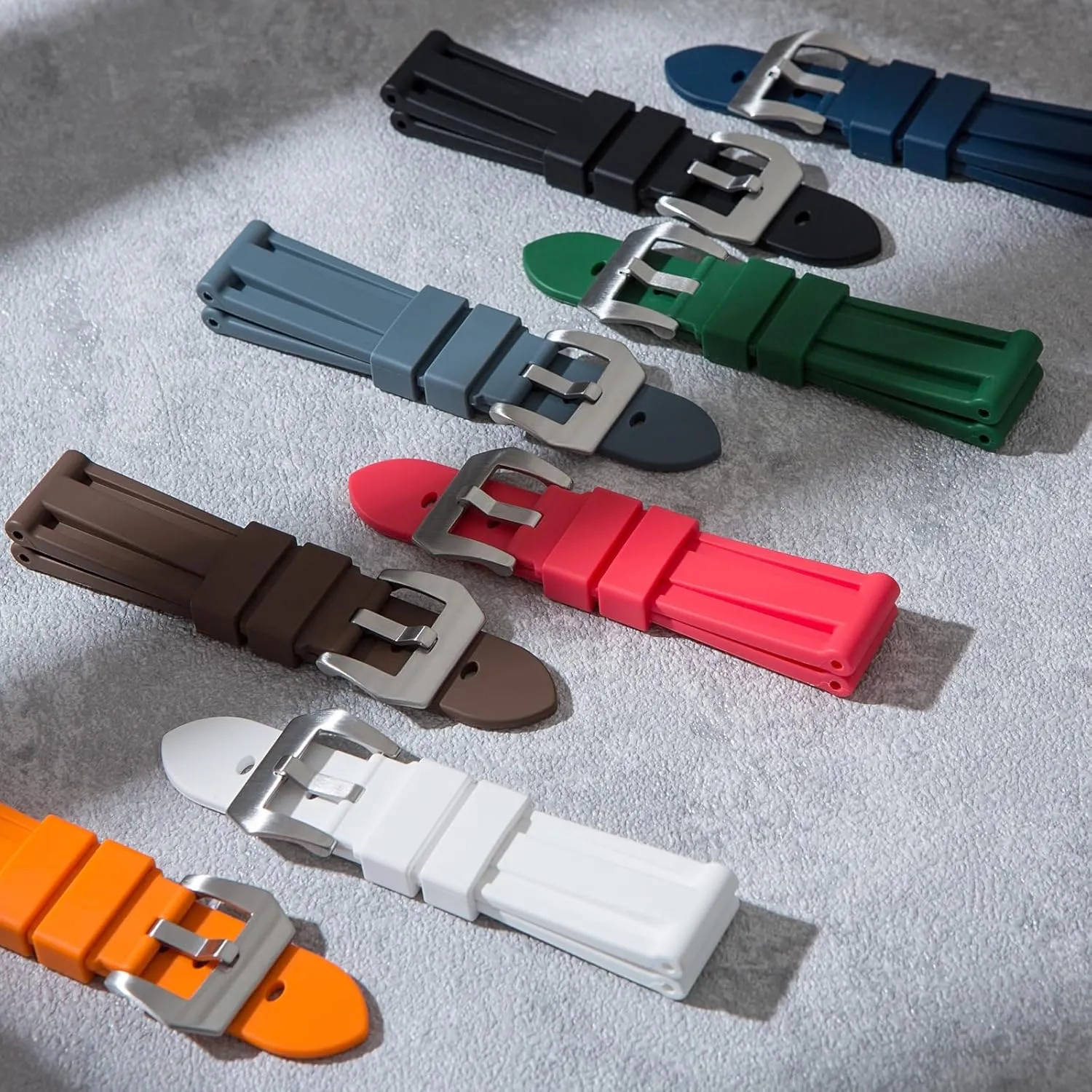 Submersible, Radiomir- 22mm, 24mm Rubber Straps For version gear Panerai Watches- Compatible for Panerai Luminor, 