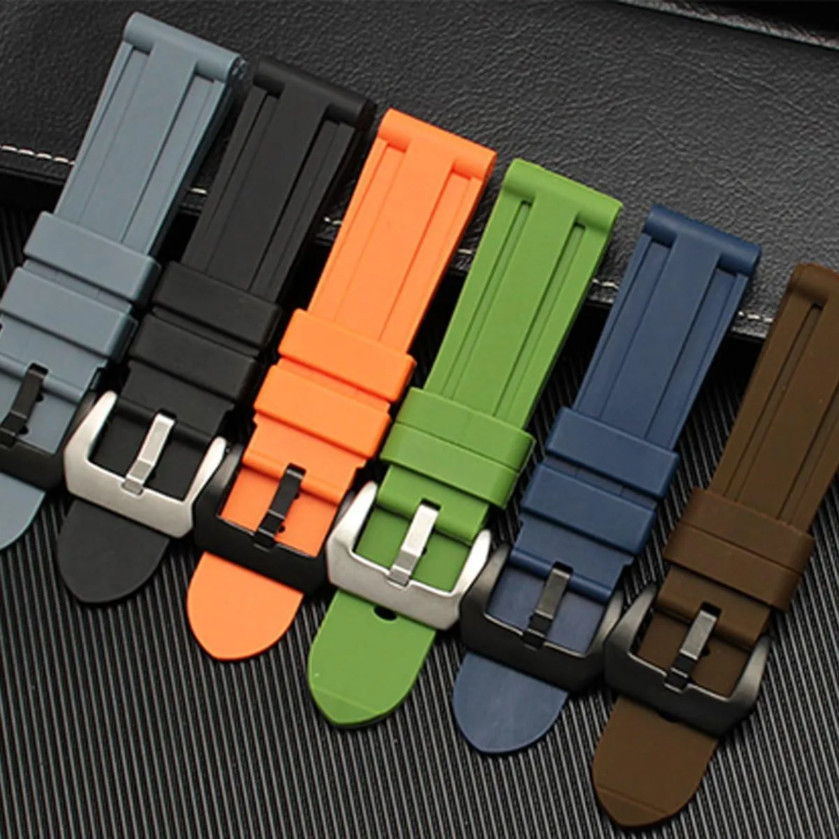 Submersible, Radiomir- 22mm, 24mm Rubber Straps For version gear Panerai Watches- Compatible for Panerai Luminor, 