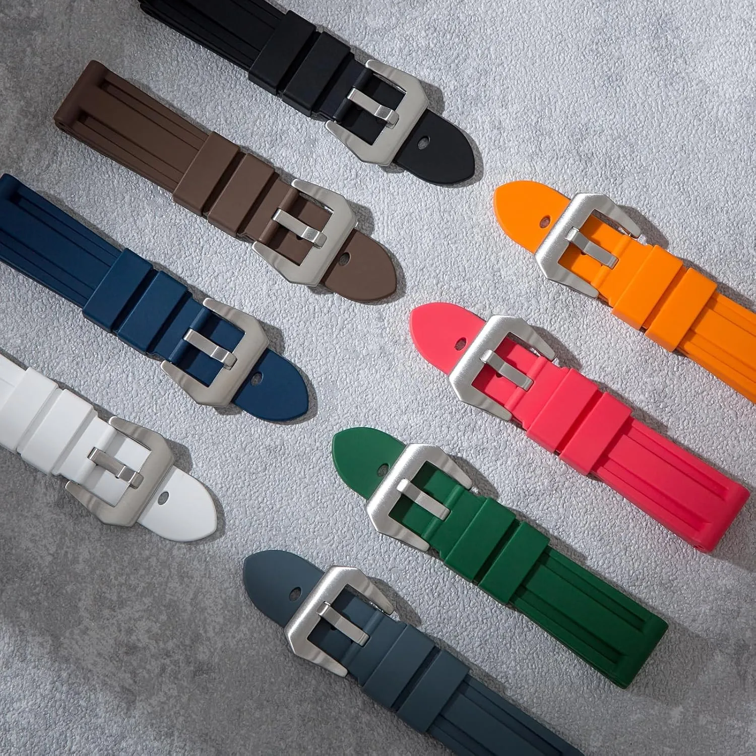 Submersible, Radiomir- 22mm, 24mm Rubber Straps For version gear Panerai Watches- Compatible for Panerai Luminor, 