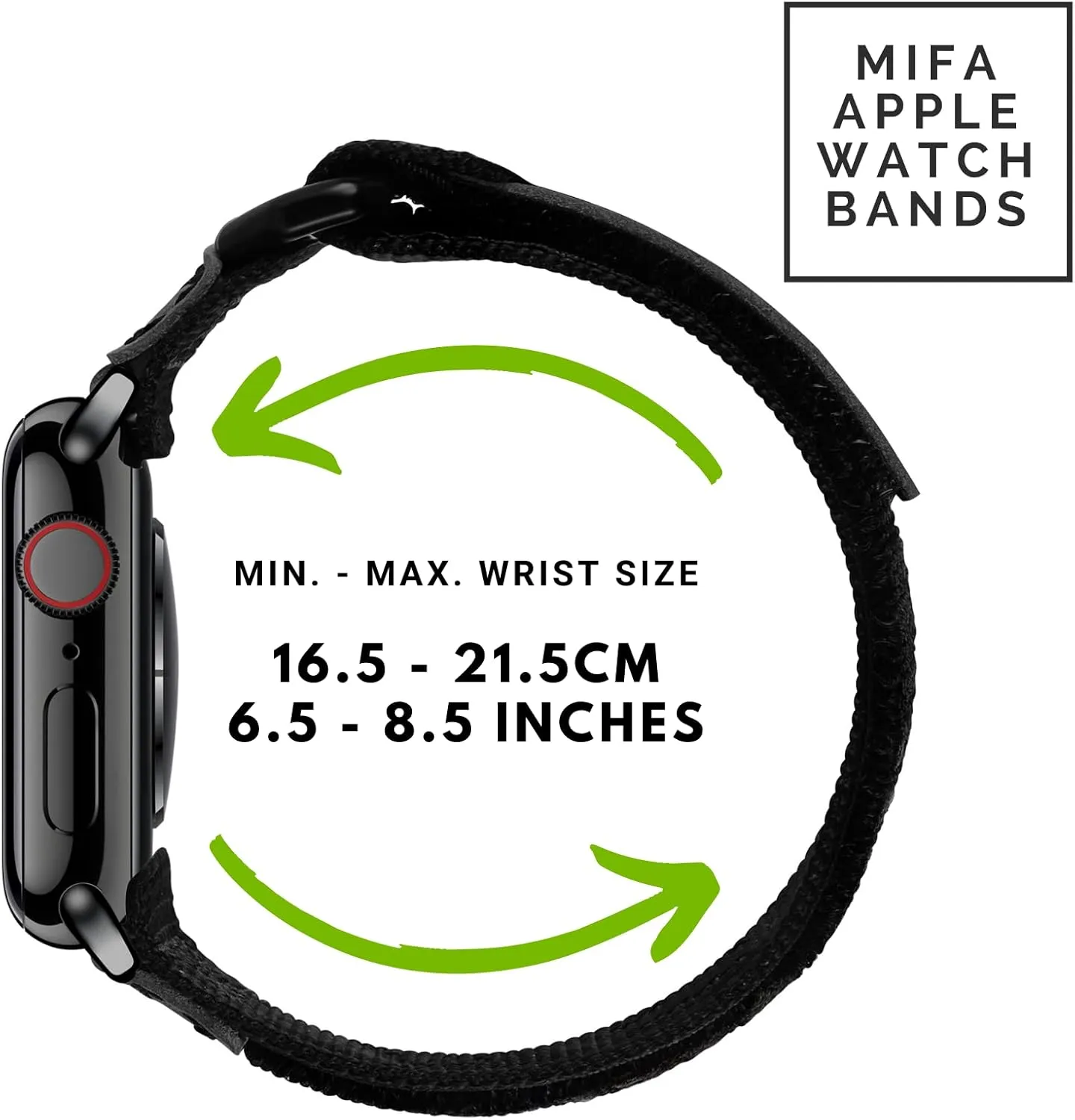 Tactical Replacement leisurely pertinent Band For Series 10/9/SE Compatible With Apple Watch Band, MIFA EDC 34 Rugged Nylon Leather Sports Strap Woven Loop Design For iWatch Ultra 49mm 46mm 45mm 44mm, Tough 
