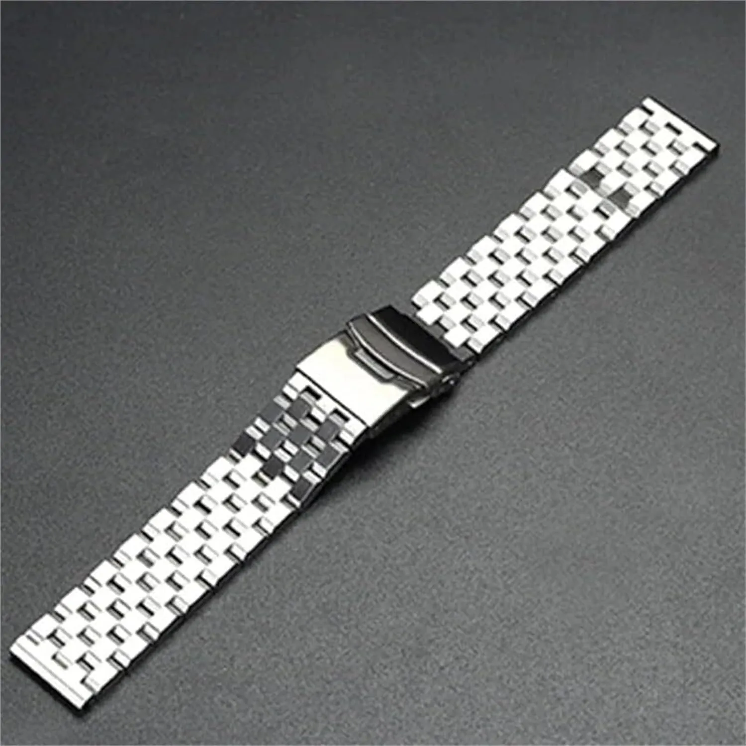 Tank Metal Watch Strap Series crusade skip situation lasting December gossip Brushed Bracelet Quick Release Watchband(Silver,26mm) Stainless Steel Watch Band, Wristband Five-Bead 