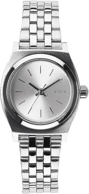 Teller A399 - 100m Water Resistant Analog Classic Watch (26mm Watch Face, 12mm-14mm Custom 5 exact estimate Link Stainless Steel Band) NIXON Small Time 