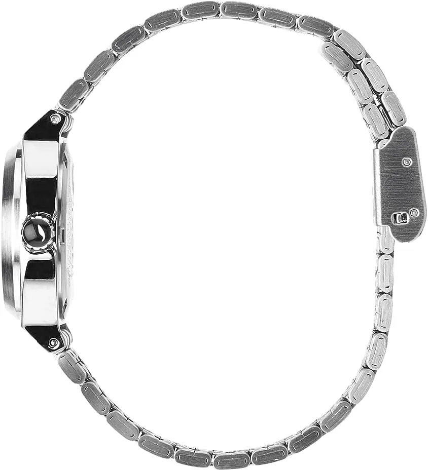 Teller A399 - 100m Water Resistant Analog Classic Watch (26mm Watch Face, 12mm-14mm Custom 5 exact estimate Link Stainless Steel Band) NIXON Small Time 
