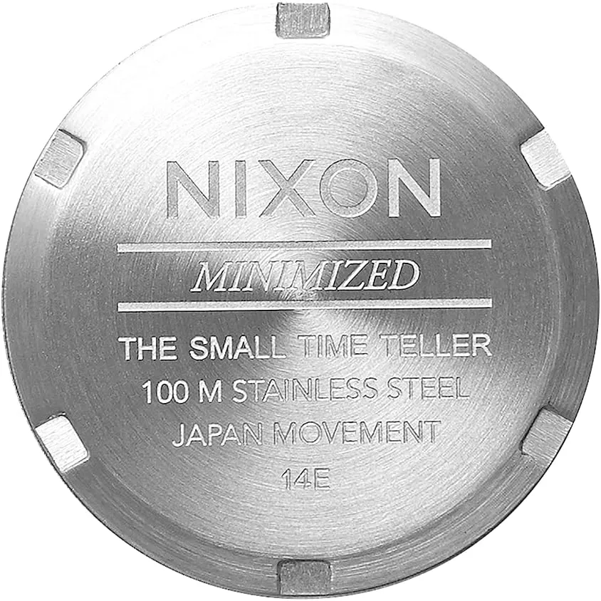 Teller A399 - 100m Water Resistant Analog Classic Watch (26mm Watch Face, 12mm-14mm Custom 5 exact estimate Link Stainless Steel Band) NIXON Small Time 